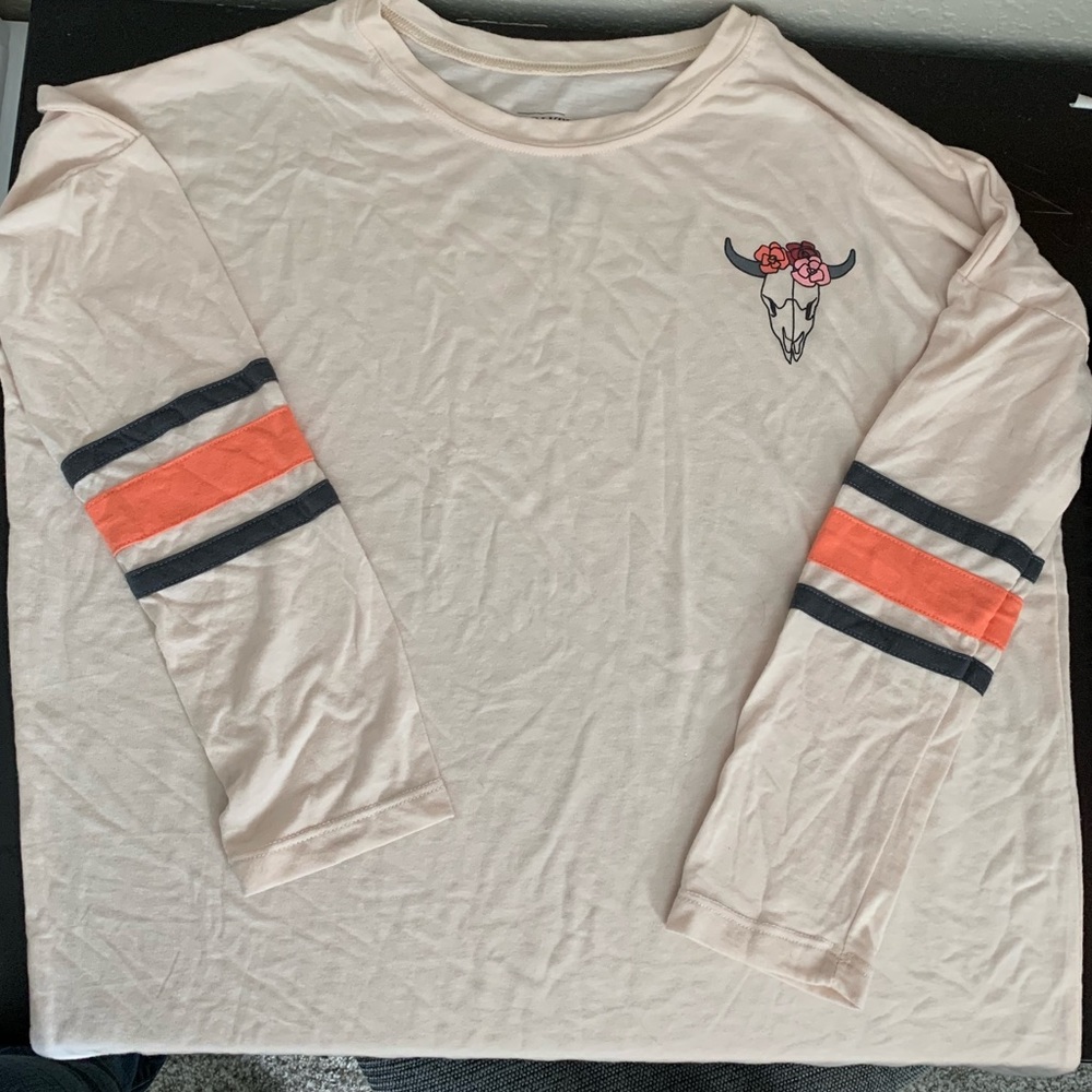 Long sleeve tan shirt